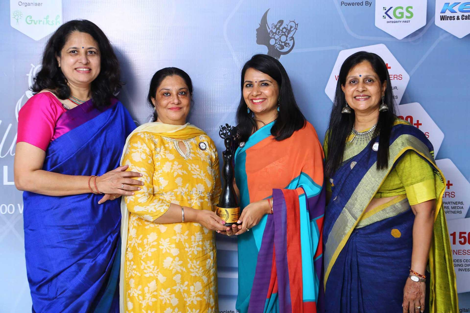 Women entrepreneurs at a Womennovator awards event